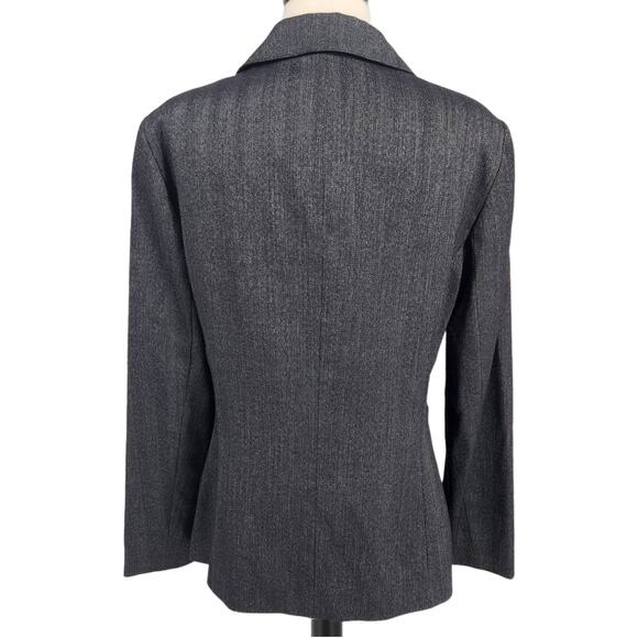 Lafayetta 148 Virgin Wool Single Breasted Metallic Blazer - Picture 4 of 7